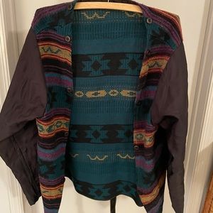 Woolrich coat lining only! Wool nifty pattern size large